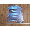 Peau de cuir de chèvre métallisé - bleu ciel -  maroquinerie - Cuir en stock