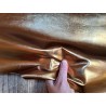 Peau de cuir de chèvre métallisé - bronze - Cuir en stock