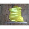 Peau de cuir de chèvre métallisé - jaune - Cuir en stock