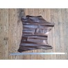 Chèvre métallisée - marron - cuir en stock