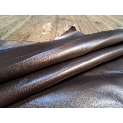 Chèvre métallisée - marron - cuirenstock