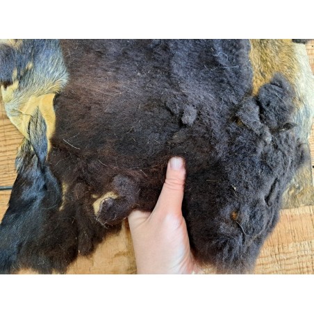 Peau de mouton lainé - CHOIX ÉCART - C - Cuir en stock
