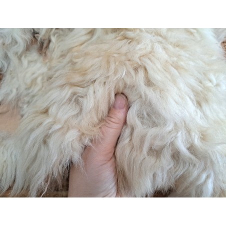 Peau de mouton lainé - CHOIX ÉCART - D - Cuir en stock