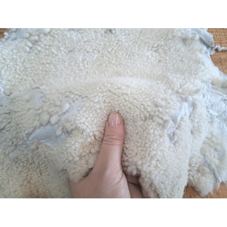 Peau de cuir de mouton lainé - Choix écart - F - Cuirenstock