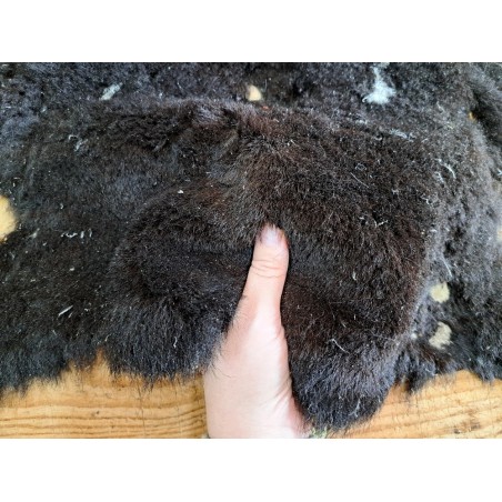 Peau de cuir de mouton lainé - Choix écart - J - Cuirenstock
