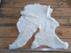 Peau de mouton lainé beige - CHOIX ÉCART - K - Cuir en Stock