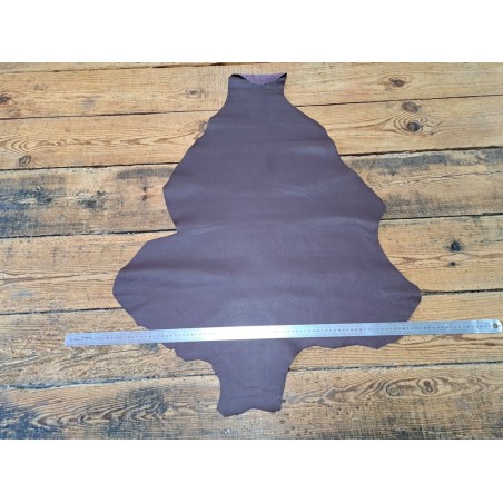 Peau de cuir de kangourou bordeaux mat - maroquinerie - Cuirenstock
