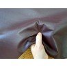 Peau de cuir de kangourou bordeaux mat - maroquinerie - cuir en stock