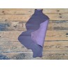 Peau de cuir de kangourou bordeaux mat - maroquinerie - Cuir en stock