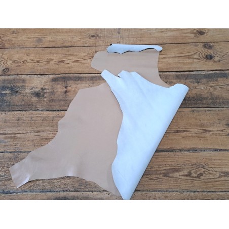 Cuir de kangourou - Beige mat - Maroquinerie - Cuir en Stock