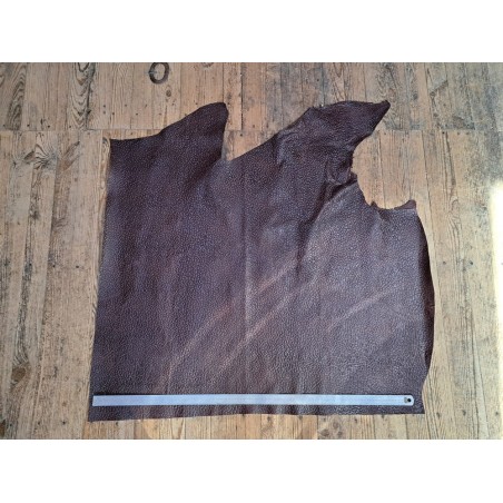 morceau veau - pullup - grain cailloux - cuir en stock