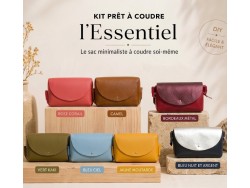 Kit sac cuir DIY débutant – Sac “L’Essentiel” à coudre soi-même – Kit complet sans outils - Cuir en Stock