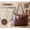 Kit sac cabas cuir DIY débutant – “Le Classique” à coudre soi-même – Kit prêt à coudre complet - Cuir en Stock