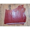 Bande de cuir de vachette pullup - végétal - rouge - maroquinerie - cuirenstock