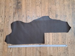 Demi-peau de cuir de vachette ferme grainée - Marron - Cuir en Stock