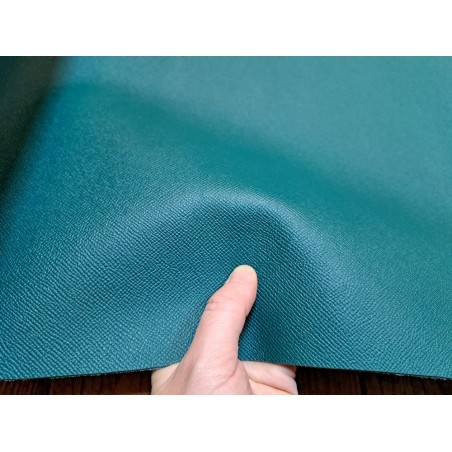 Demi-peau de cuir de vachette tannage ferme - vert malachite - cuirenstock