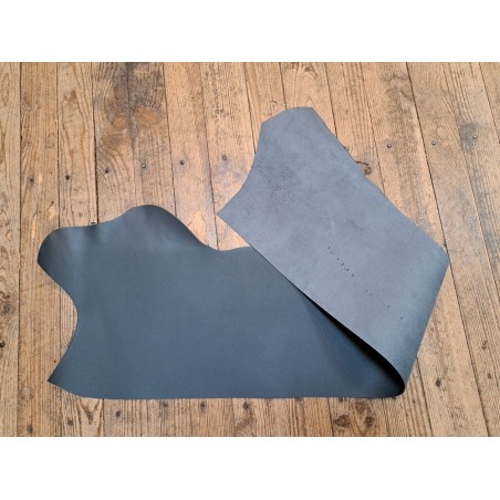 Morceau de cuir de vachette tannage ferme - Gris - cuirenstock