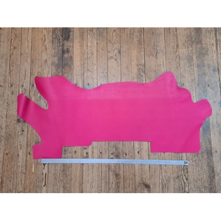 Demi-peau de cuir de vachette tannage ferme - pink - cuir en stock