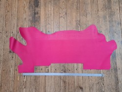 Demi-peau de cuir de vachette tannage ferme - pink - cuir en stock