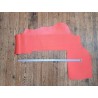 Demi-peau de cuir de vachette tannage ferme - corail - cuir en stock