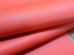 Demi-peau de cuir de vachette tannage ferme - corail - cuirenstock