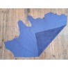 Peau de cuir de vache - ameublement - bleu lavande - Cuir en stock