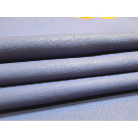 Peau de cuir de vache - ameublement - bleu lavande - cuir en stock