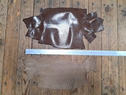 Lot de 2 peaux de cuir de lézard - E -  Cuirenstock