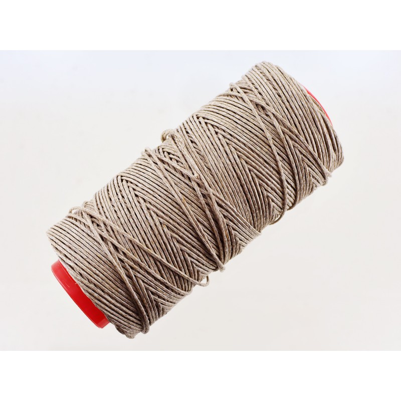 Bobine de fil de lin naturel tressé couture main Cuir en stock