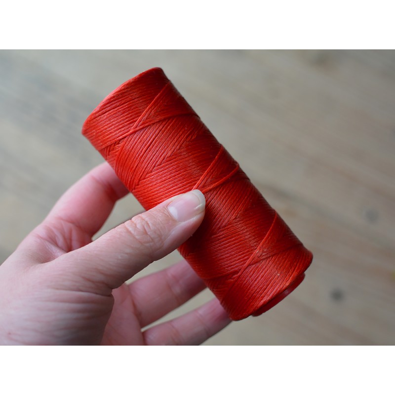 Fil à Coudre Polyester Ciré 0.5mm - 100m, Pour Cuir, Réparation Chaussures, Maroquinerie