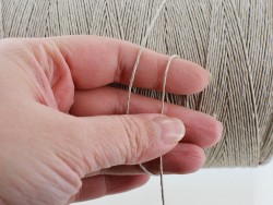 Bobine de fil de lin naturel torsadé qualité pro couture main sellerie Cuir en Stock