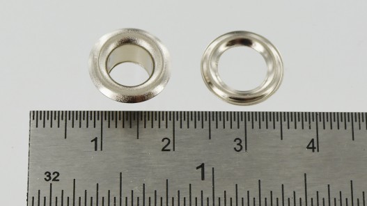 Œillet rond avec rondelle de finition pour cuir fin 12 mm - Cuir en Stock