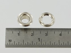 Œillet rond avec rondelle de finition pour cuir fin 12 mm - Cuir en Stock