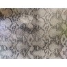 Morceau de cuir de vache grain serpent - GRIS - maroquinerie