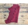 Endroit envers peau chèvre velours cherry bordeaux cuir en stock