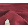 Détail velours bordeaux cherry Cuir en stock