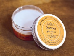 Boite de 100 ml de savon glycériné sans solvants Trimadel - entretien du cuir - Cuirenstock