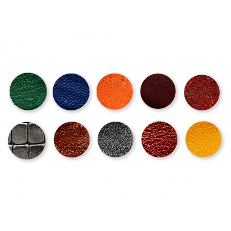 Lot pastilles sequins en cuir coloré pour créations et loisirs créatifs - Cuir en Stock