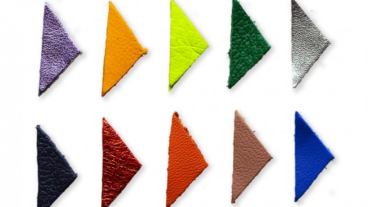 Lot surprise triangles en cuir 2x3 cm - Cuirenstock