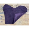 Endroit envers peau de veau velours violet cuirenstock