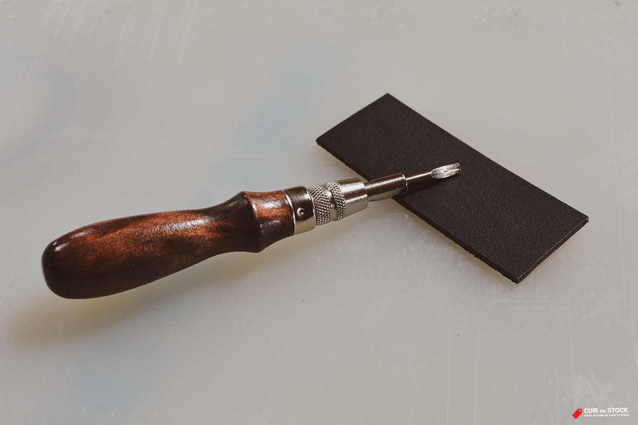 Kit outils finitions de tranche du cuir - Qualité professionnelle