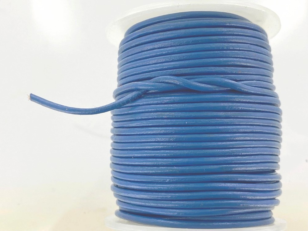 Lacet rond bleu shop