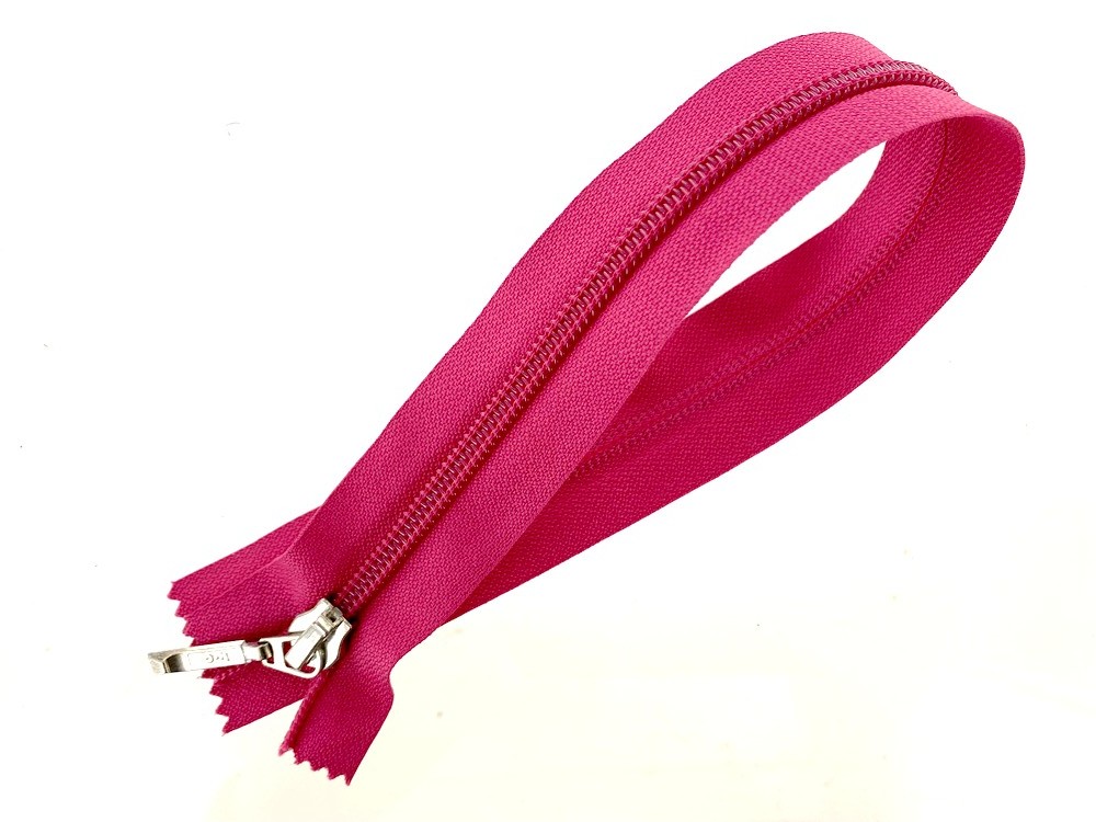 Pack De 10 Fermetures éclair Séparables #5 Rose Magenta - 50 Cm, Curseur Automatique, Pour Veste, Sac Et Couture