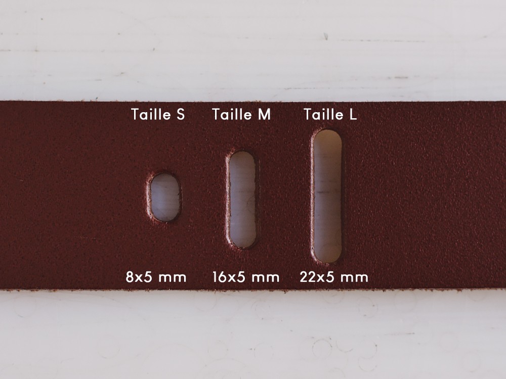 Poinçon Ovale 3x15mm Pour Cuir - Outil Creux Professionnel Pour Ceintures, Bracelets De Montre Et Maroquinerie