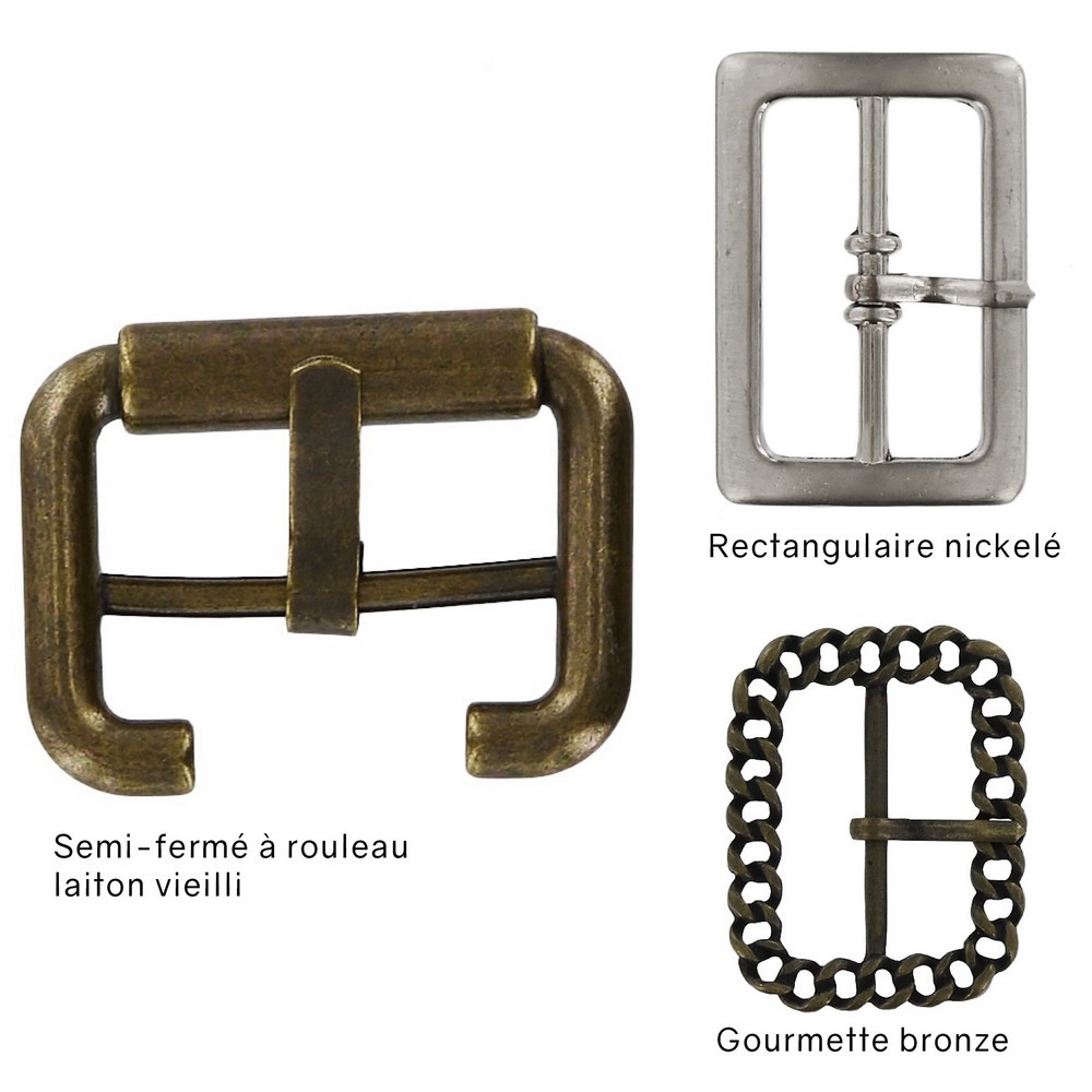 Boucles Rectangulaires En Métal – Lot De 12, Doré, Pour Sangle 30mm – Accessoires Maroquinerie, Sacs, Ceintures DIY