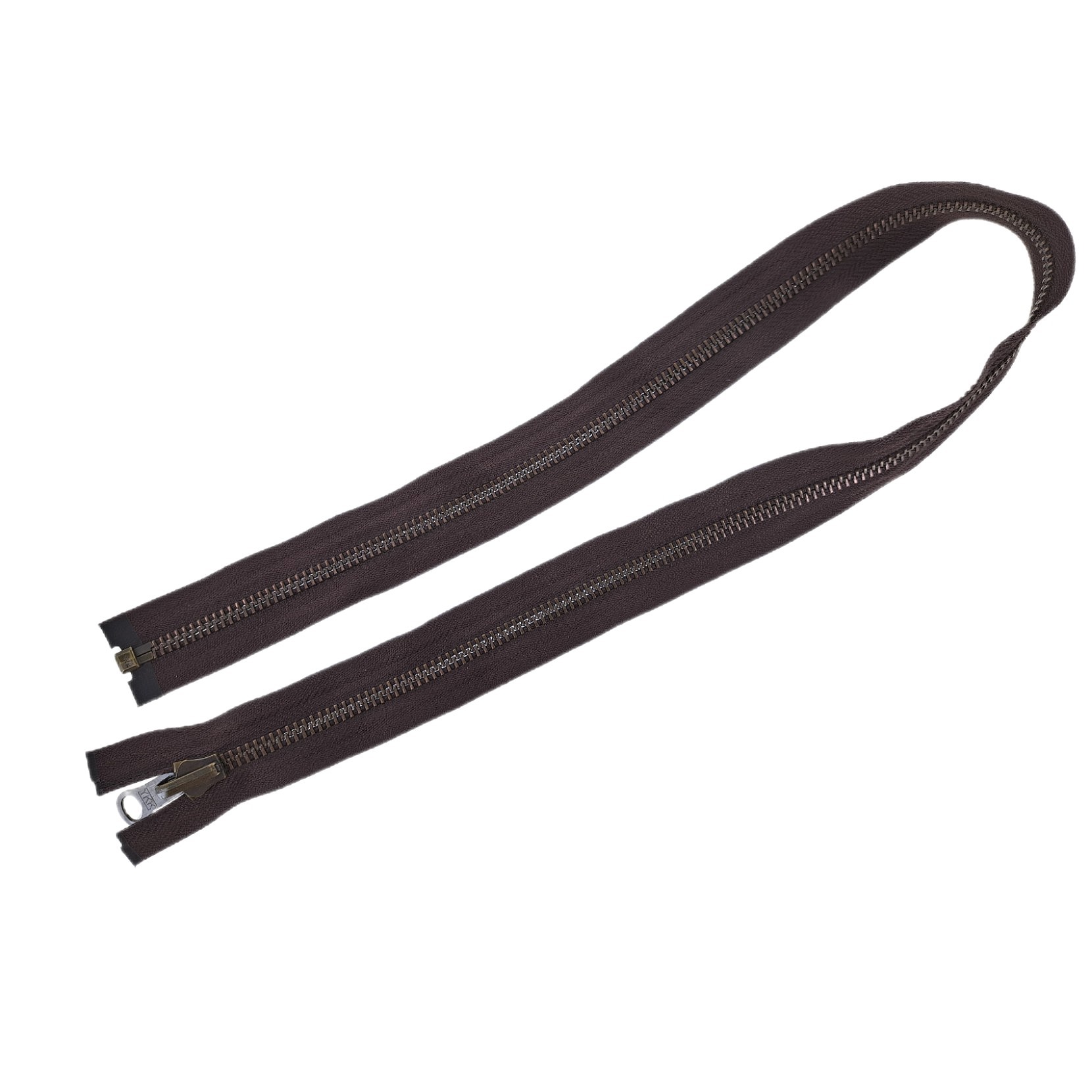 Fermeture éclair Avec Anneau YKK 12cm Non Séparable Orange Maille