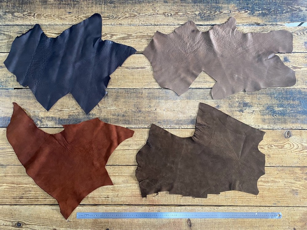 Chutes De Cuir Véritable Vachette 0.5 Kg | Morceaux De Cuir Pour Artisanat DIY | Bijoux, Porte-clés, Réparations, Maroquinerie