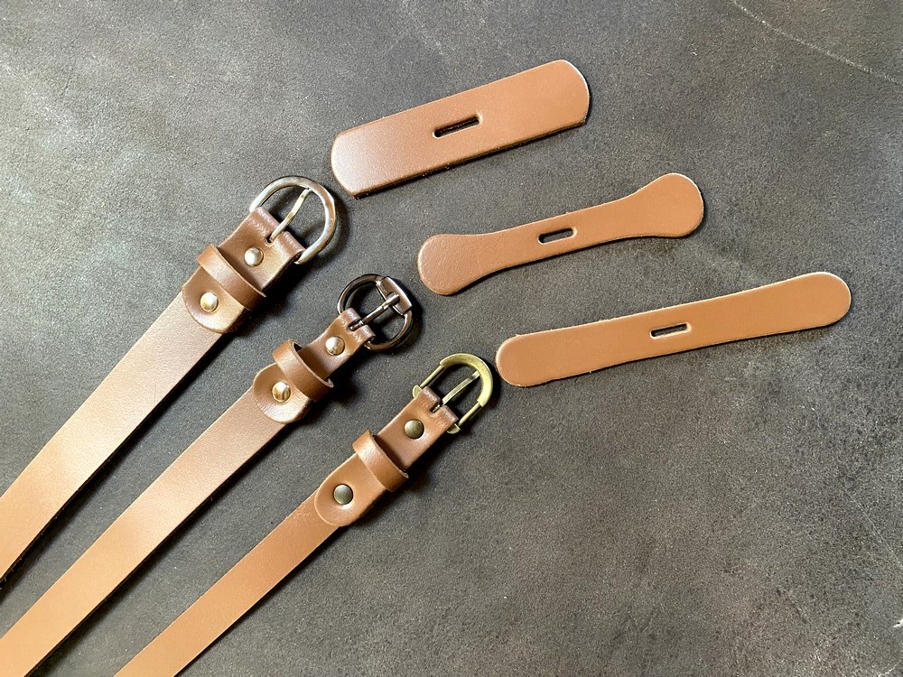 Enchapure pour ceinture en cuir sans couture 25mm Cuir en Stock