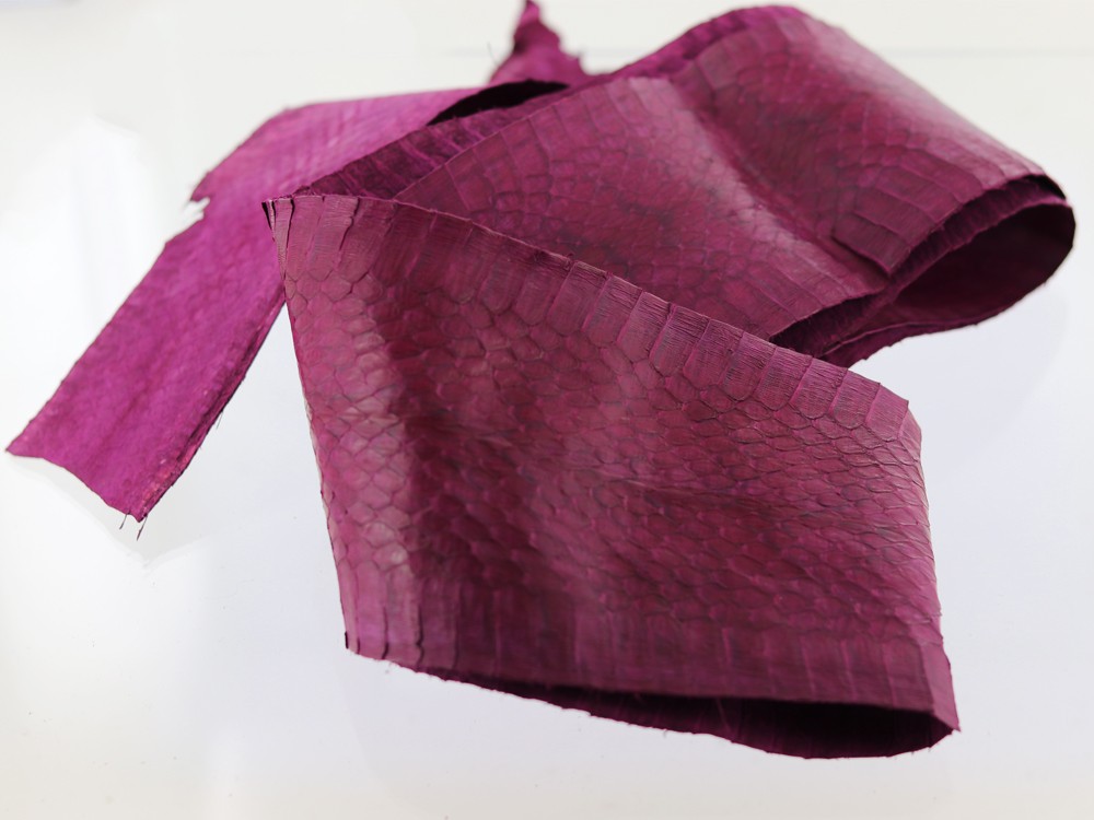 Bracelet Montre En Cuir Peau De Serpent Cobra - Largeurs 18mm à 26mm, Fabriqué à La Main