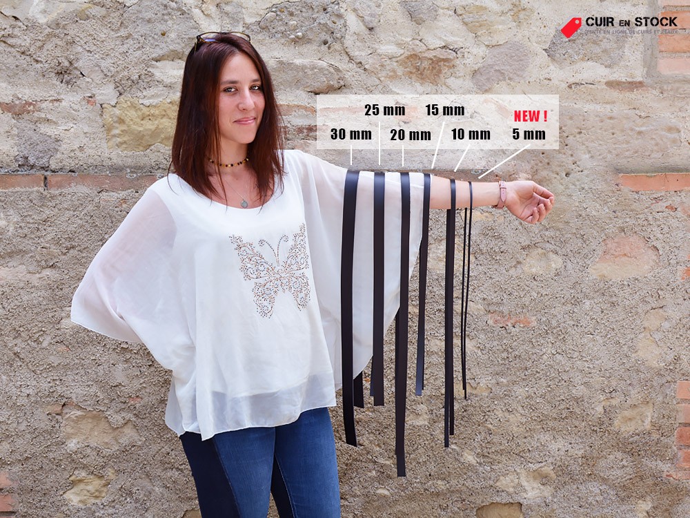 Bande En Cuir De Vache Vierge - Tannage Végétal - Pour Artisanat, Bijoux, Ceintures, Accessoires - Plusieurs Largeurs Et Couleurs